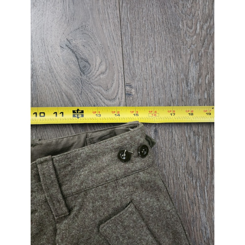 Vintage West German Military Wool Cargo Pants Olive Drab Field Rg Walker View 6
